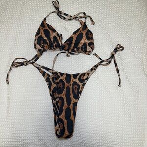 Leopard Print Swimwear